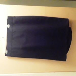 Black a line skirt